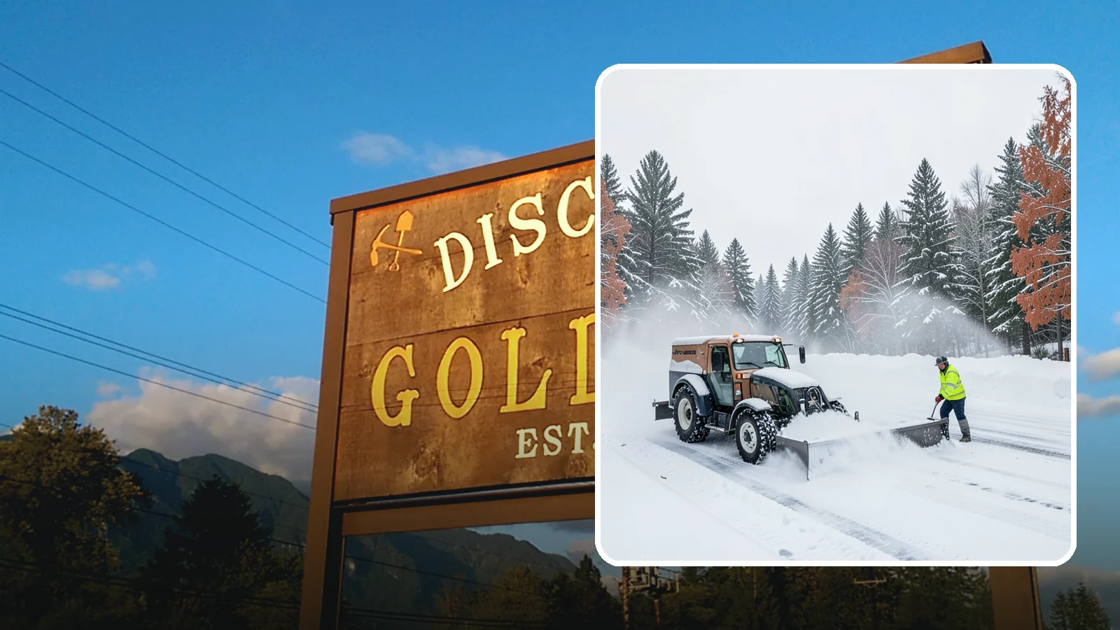 Box Plow Service in Gold Bar, Snohomish County, WA - Our box plows clear large flat surfaces efficiently by containing and carrying heavy snow in each pass.