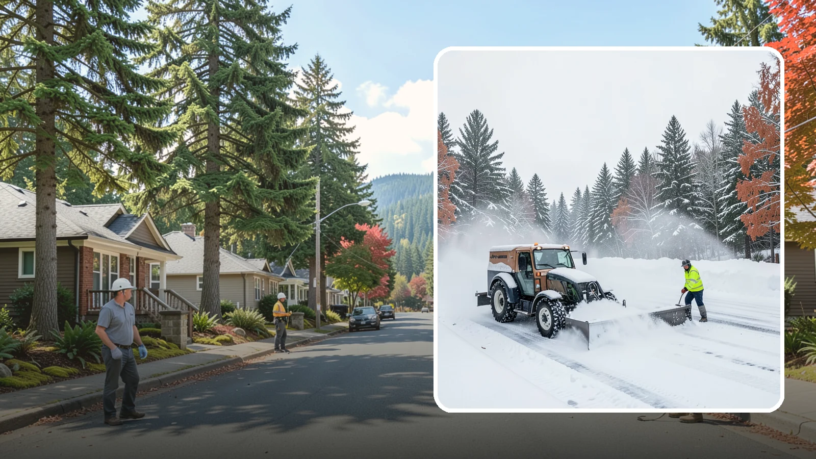 Box Plow Service in Hunts Point, King County, WA - Our box plows clear large flat surfaces efficiently by containing and carrying heavy snow in each pass.