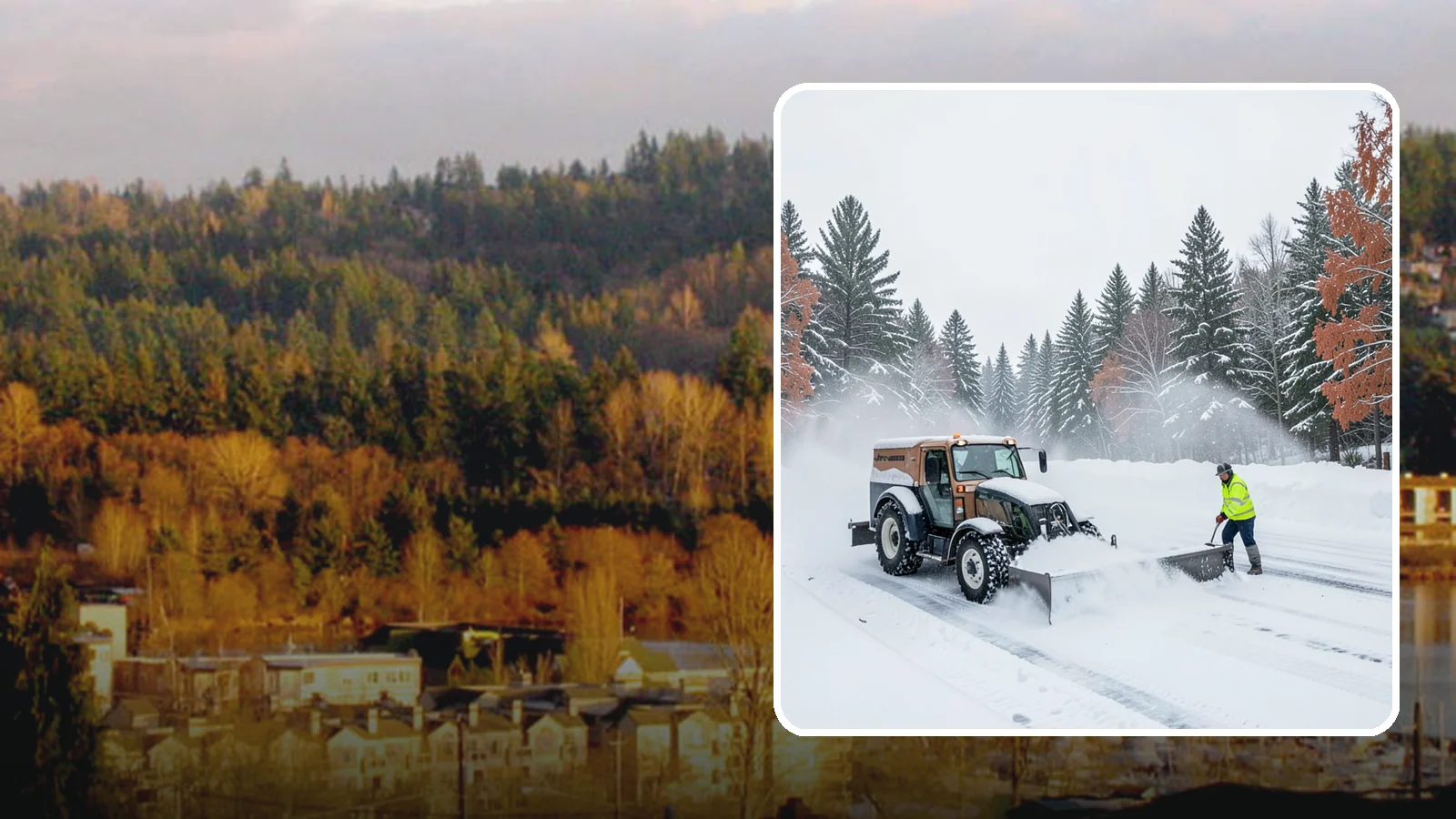 Box Plow Service in Kenmore, King County, WA - Our box plows clear large flat surfaces efficiently by containing and carrying heavy snow in each pass.