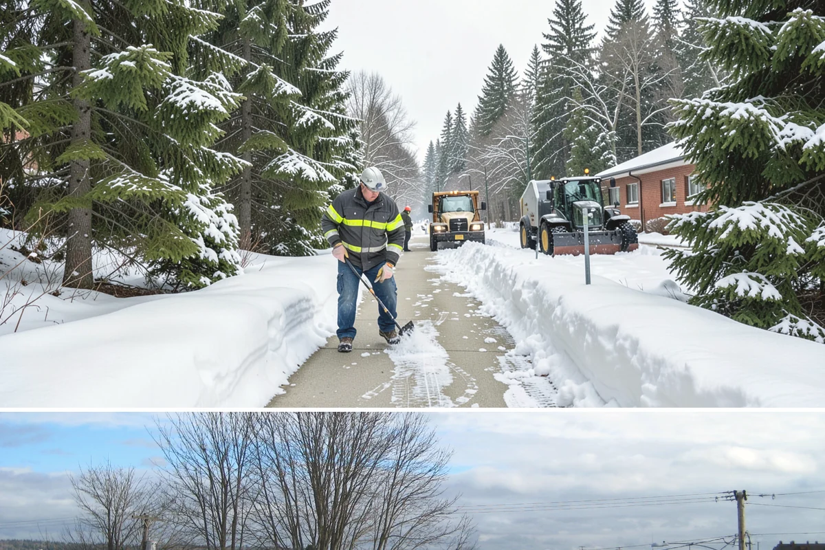 Box Plow Service in Langley, Island County, WA - Box plow service is used throughout the snow season, mainly December through February, on large paved commercial properties.