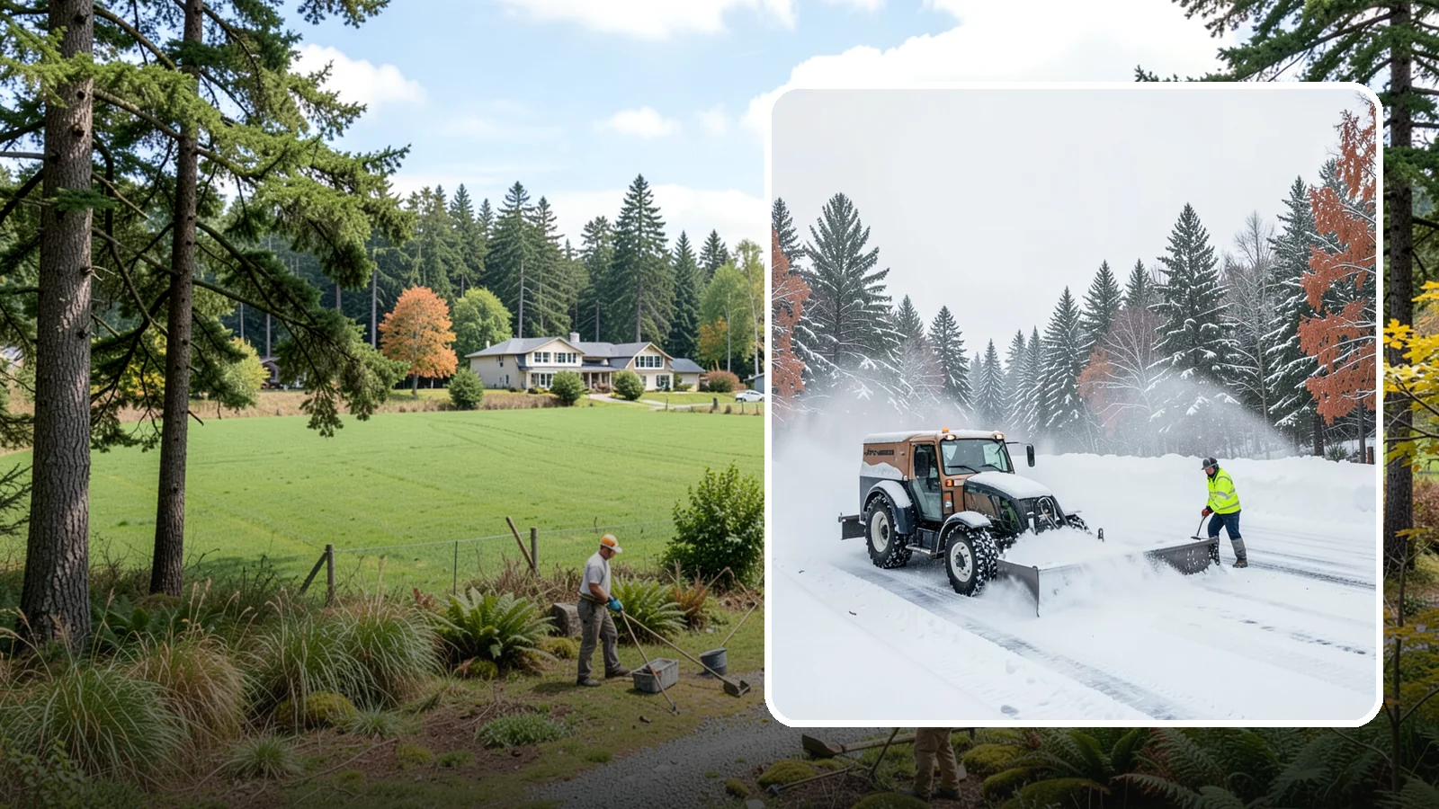 Box Plow Service in Lyman, Skagit County, WA - Our box plows clear large flat surfaces efficiently by containing and carrying heavy snow in each pass.
