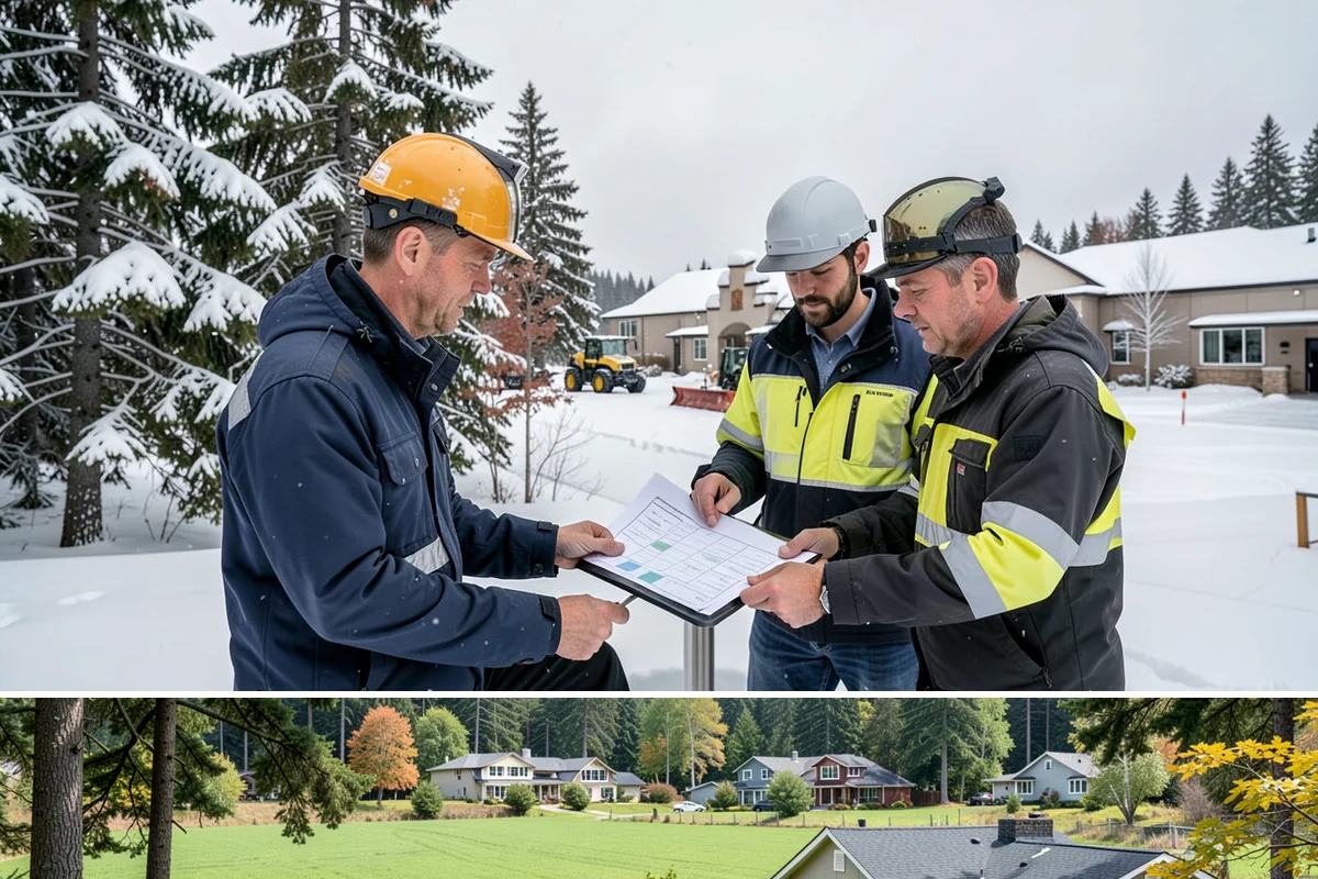 Box Plow Service in Lyman, Skagit County, WA - Box plow service is used throughout the snow season, mainly December through February, on large paved commercial properties.