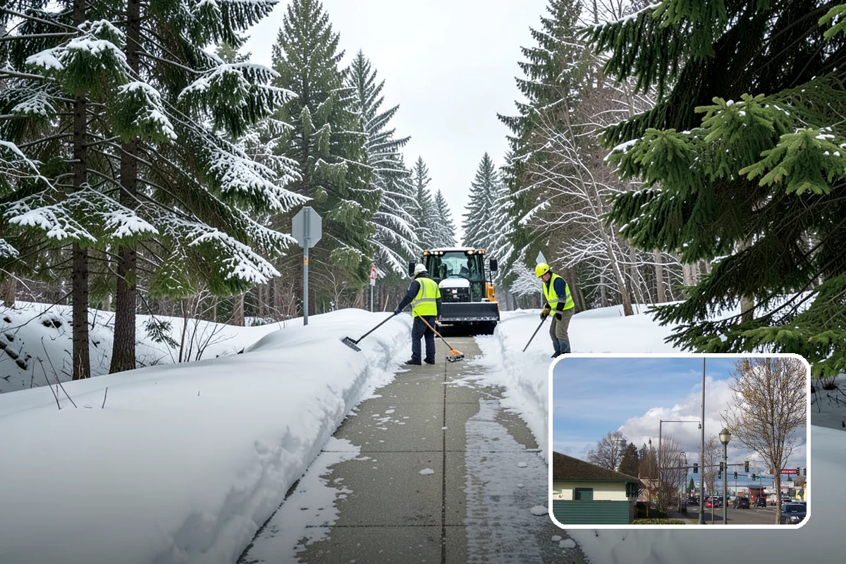 Box Plow Service in Marysville, Snohomish County, WA - Enclosed design that carries maximum snow per pass