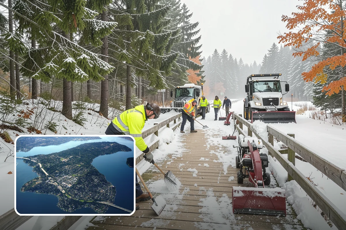 Box Plow Service in Mercer Island, King County, WA - Enclosed design that carries maximum snow per pass