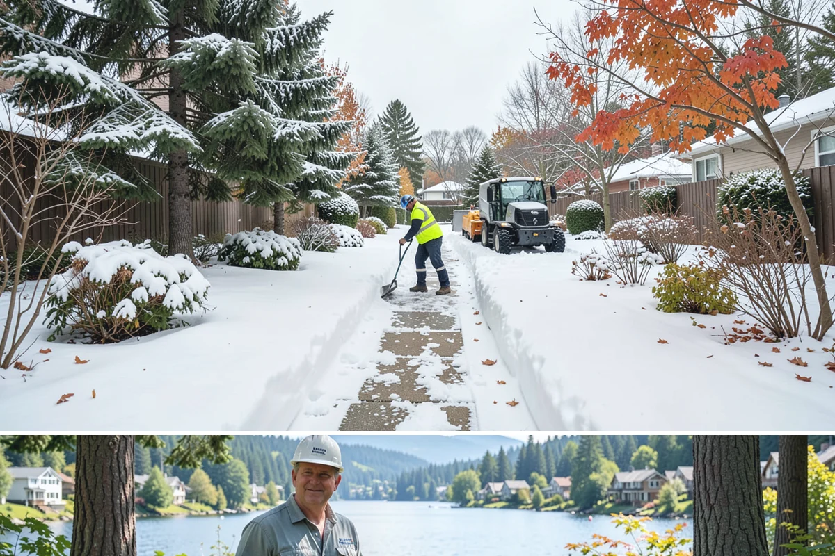 Box Plow Service in Milton, King County, WA - Box plow service is used throughout the snow season, mainly December through February, on large paved commercial properties.