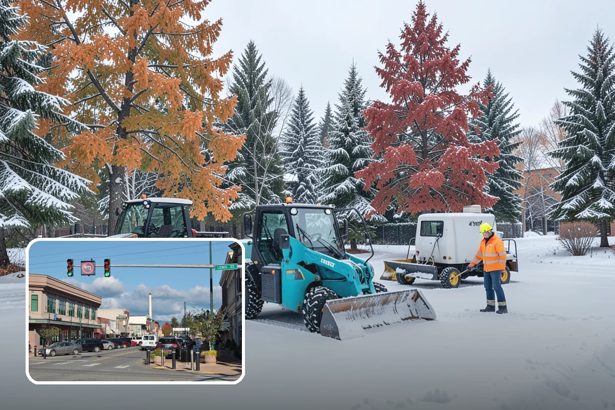 Box Plow Service in Monroe, Snohomish County, WA - Enclosed design that carries maximum snow per pass