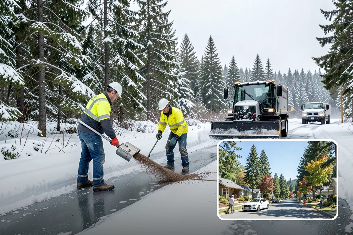 Box Plow Service in Orting, Pierce County, WA - Enclosed design that carries maximum snow per pass