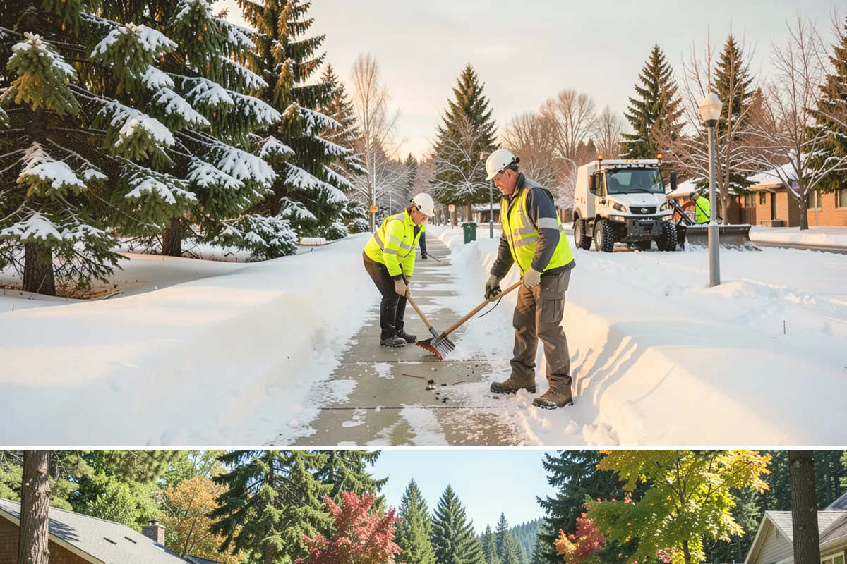 Box Plow Service in Orting, Pierce County, WA - Box plow service is used throughout the snow season, mainly December through February, on large paved commercial properties.