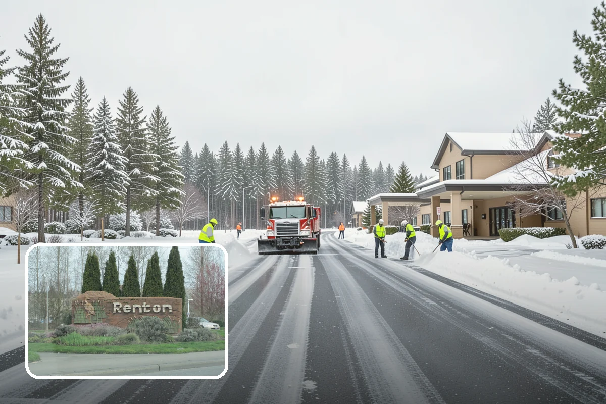 Box Plow Service in Renton, King County, WA - Enclosed design that carries maximum snow per pass