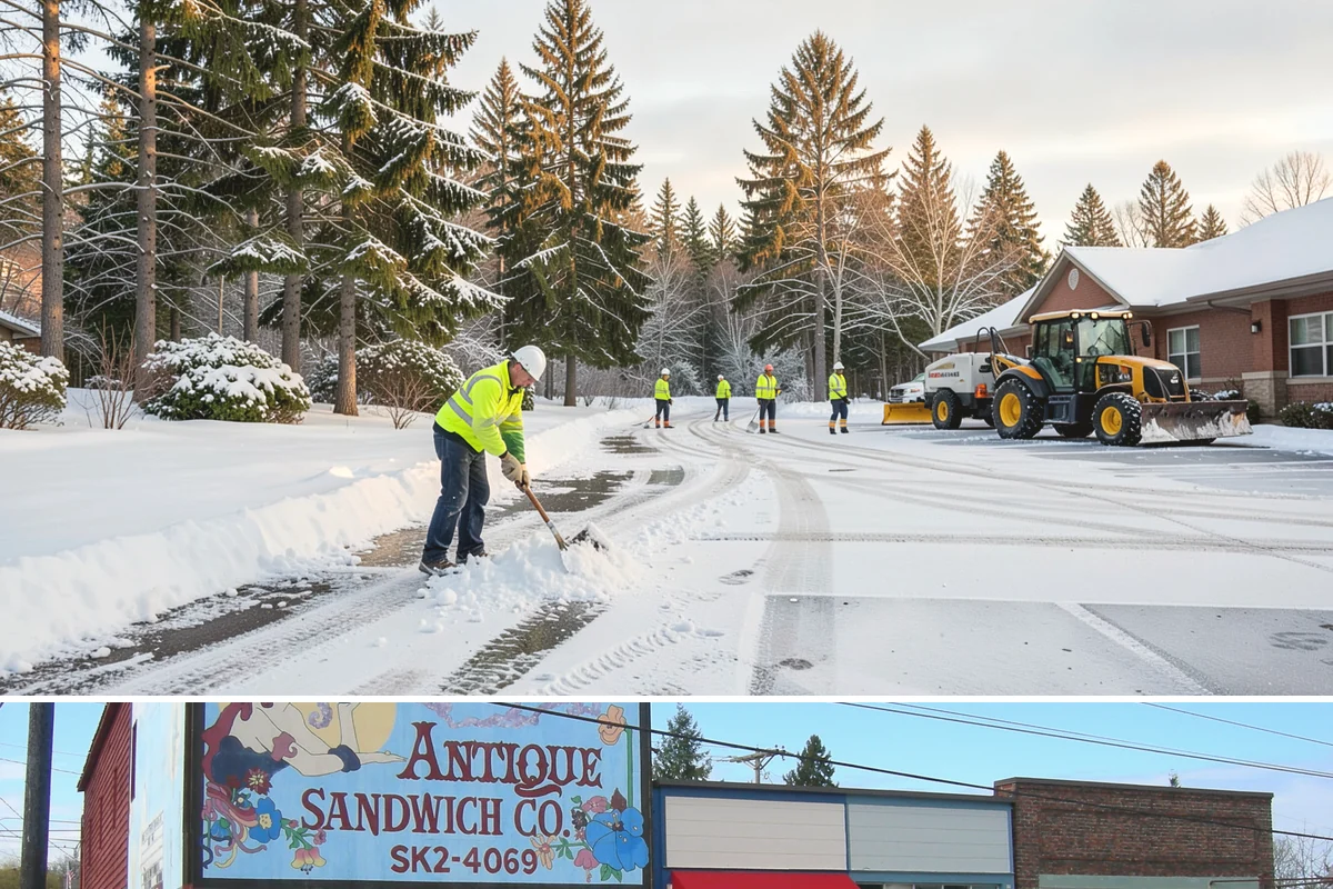 Box Plow Service in Ruston, Pierce County, WA - Box plow service is used throughout the snow season, mainly December through February, on large paved commercial properties.