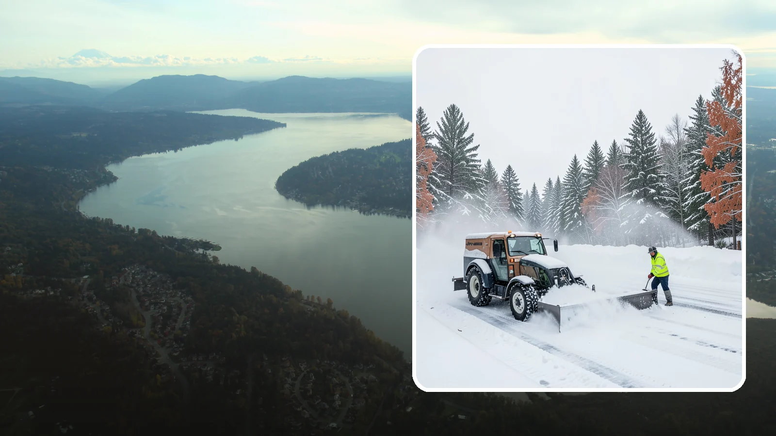 Box Plow Service in Sammamish, King County, WA - Our box plows clear large flat surfaces efficiently by containing and carrying heavy snow in each pass.
