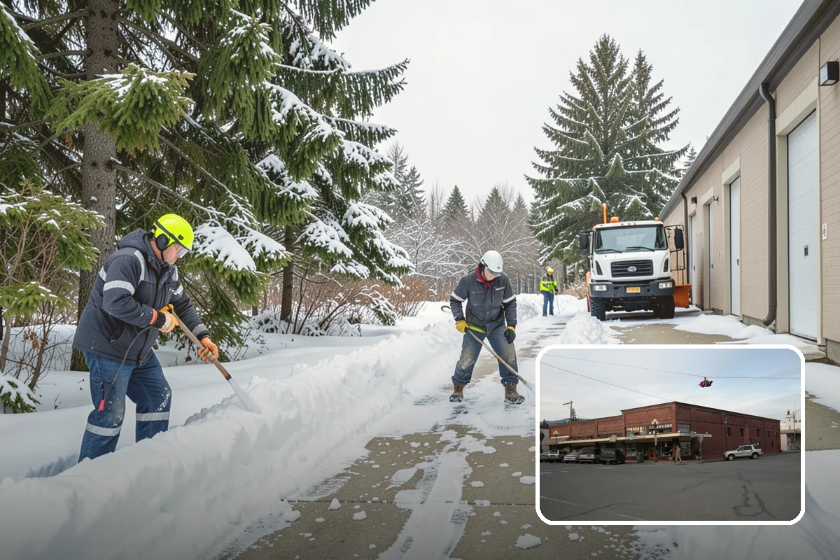 Box Plow Service in Sedro-Woolley, Skagit County, WA - Enclosed design that carries maximum snow per pass
