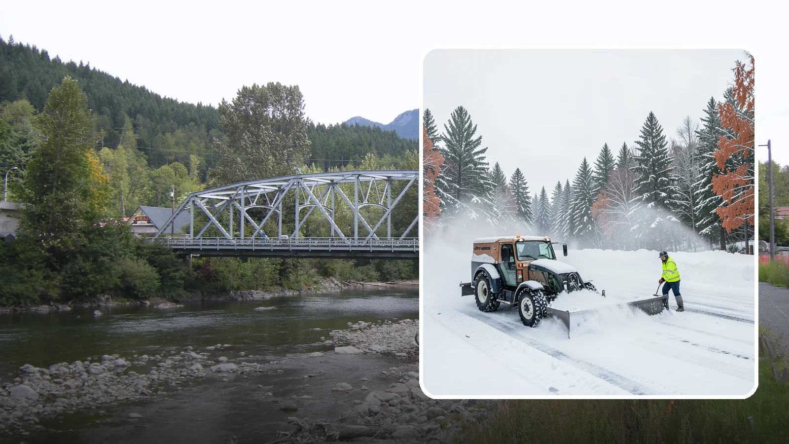 Box Plow Service in Skykomish, King County, WA - Our box plows clear large flat surfaces efficiently by containing and carrying heavy snow in each pass.