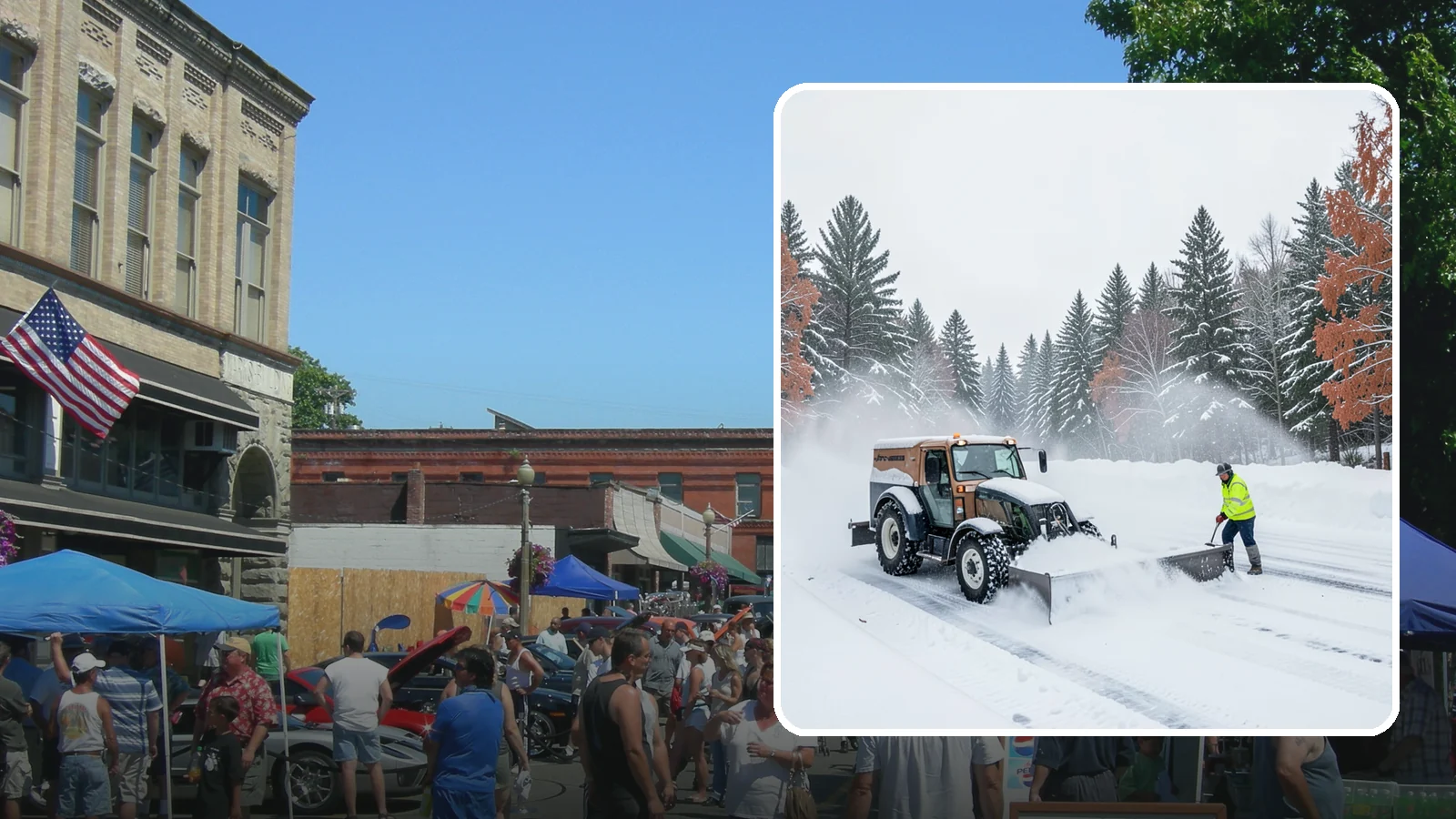 Box Plow Service in Snohomish, Snohomish County, WA - Our box plows clear large flat surfaces efficiently by containing and carrying heavy snow in each pass.