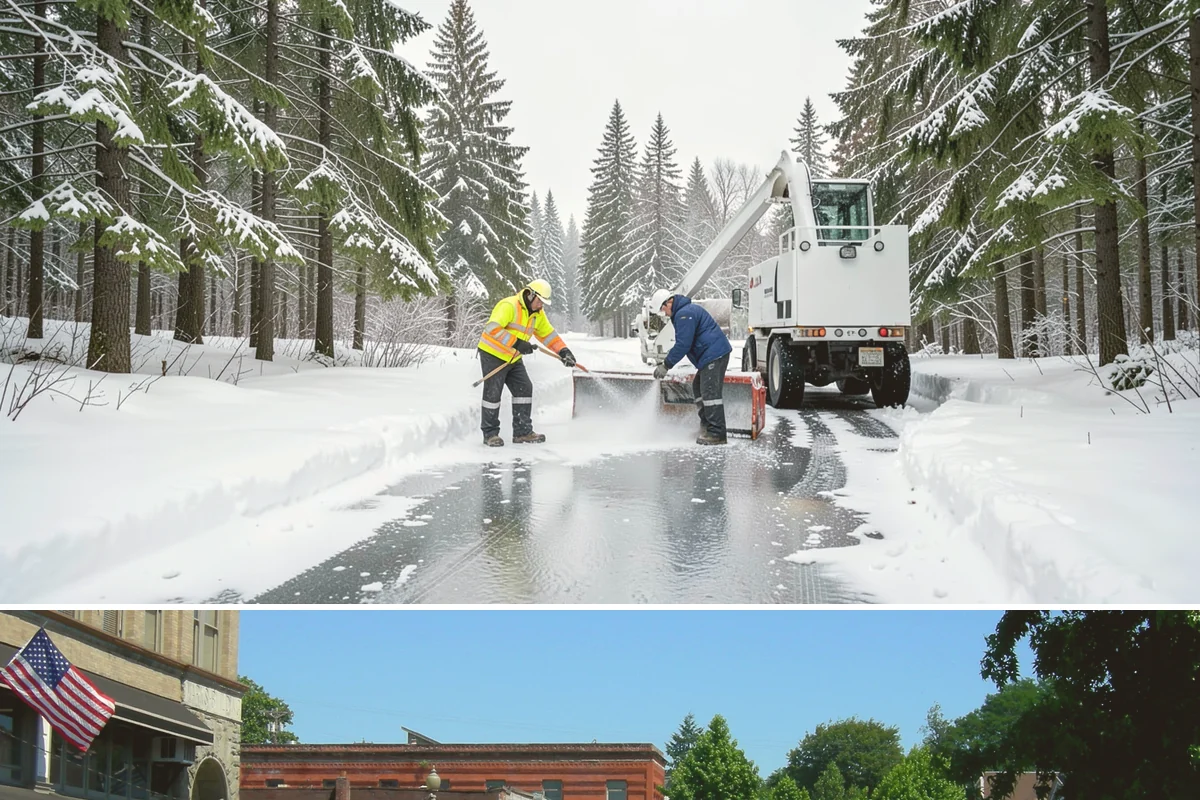 Box Plow Service in Snohomish, Snohomish County, WA - Box plow service is used throughout the snow season, mainly December through February, on large paved commercial properties.