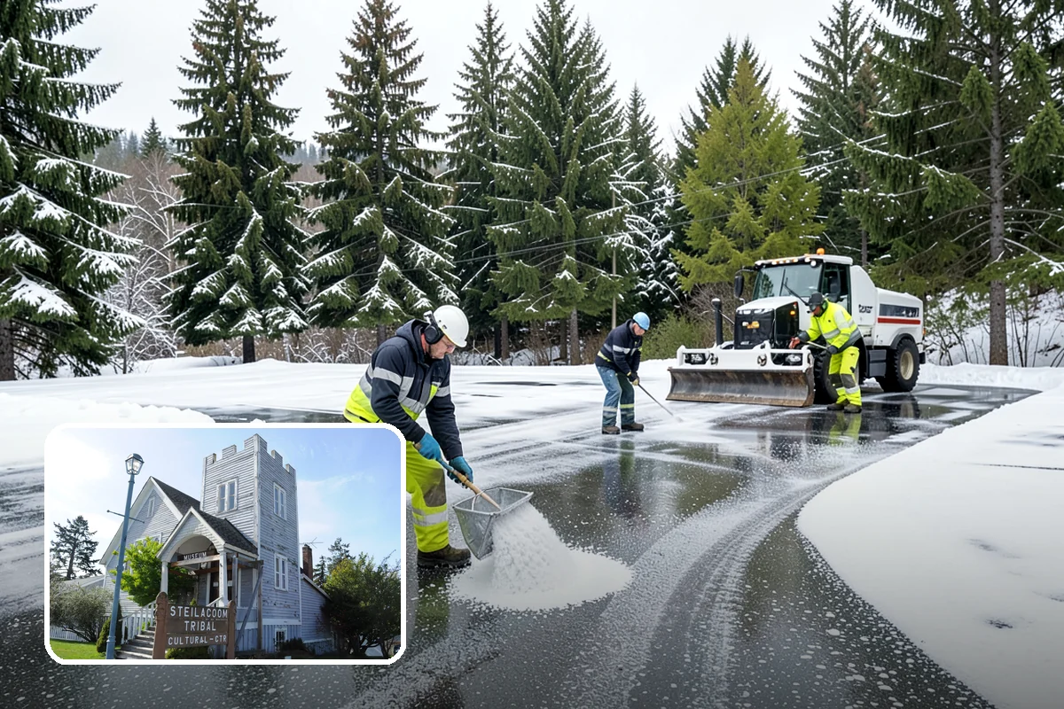 Box Plow Service in Steilacoom, Pierce County, WA - Enclosed design that carries maximum snow per pass