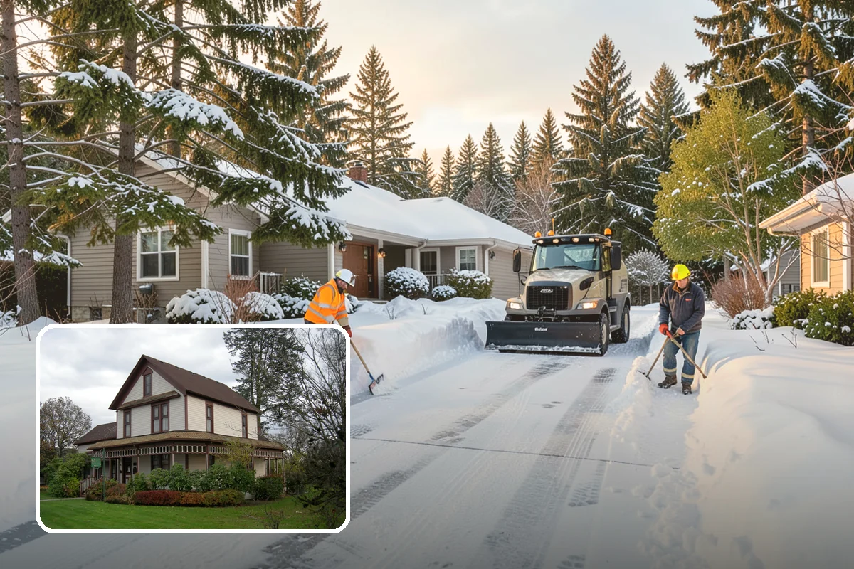 Box Plow Service in Sumner, Pierce County, WA - Enclosed design that carries maximum snow per pass