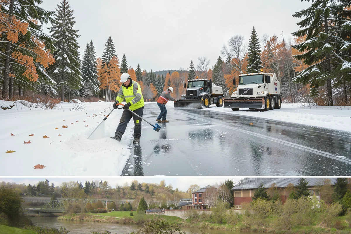 Box Plow Service in Tukwila, King County, WA - Box plow service is used throughout the snow season, mainly December through February, on large paved commercial properties.