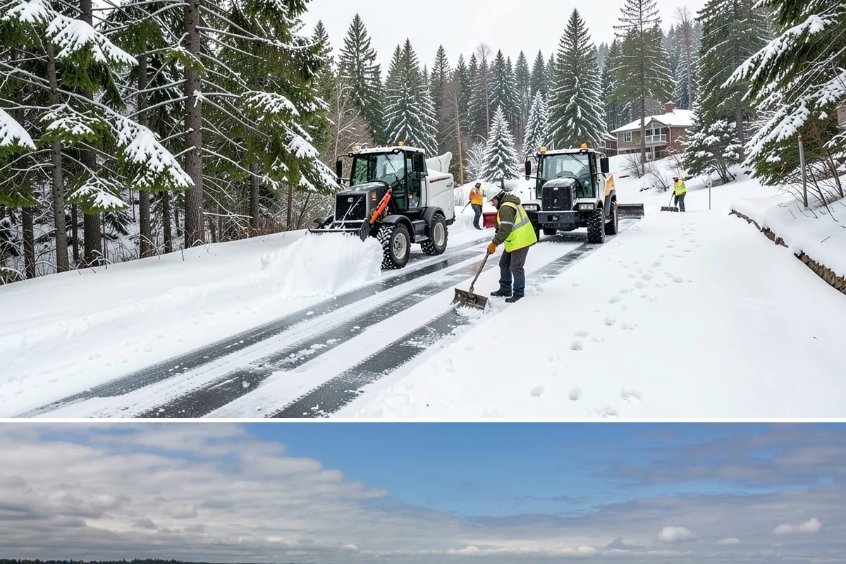 Box Plow Service in University Place, Pierce County, WA - Box plow service is used throughout the snow season, mainly December through February, on large paved commercial properties.