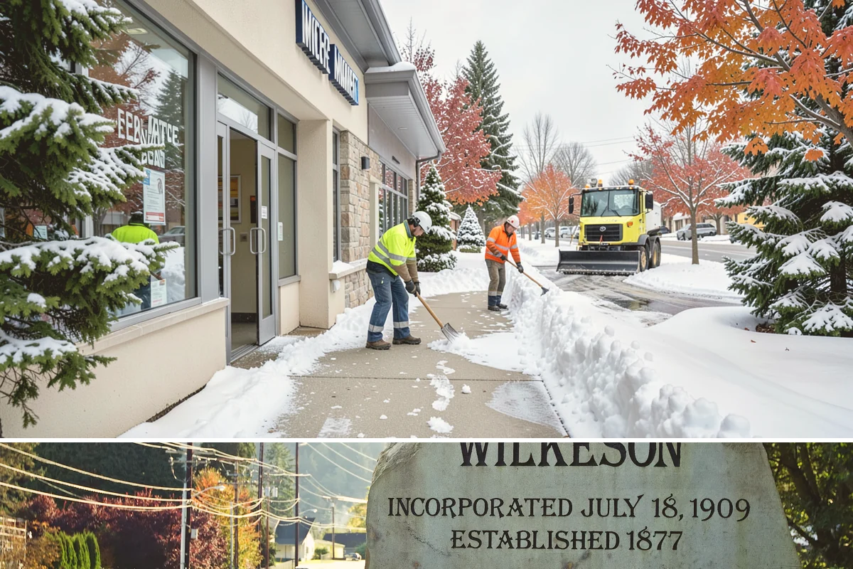 Box Plow Service in Wilkeson, Pierce County, WA - Box plow service is used throughout the snow season, mainly December through February, on large paved commercial properties.