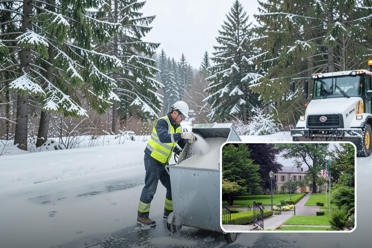 Box Plow Service in Woodinville, King County, WA - Enclosed design that carries maximum snow per pass