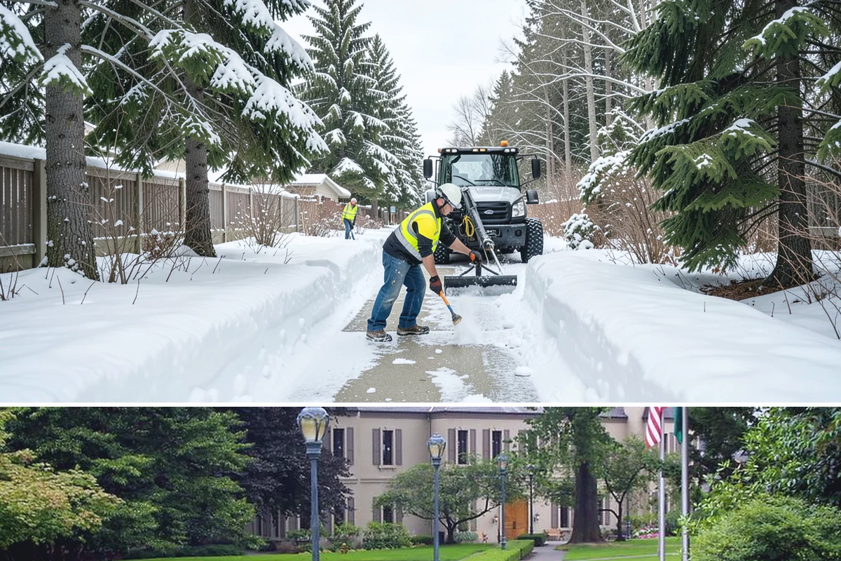Box Plow Service in Woodinville, King County, WA - Box plow service is used throughout the snow season, mainly December through February, on large paved commercial properties.