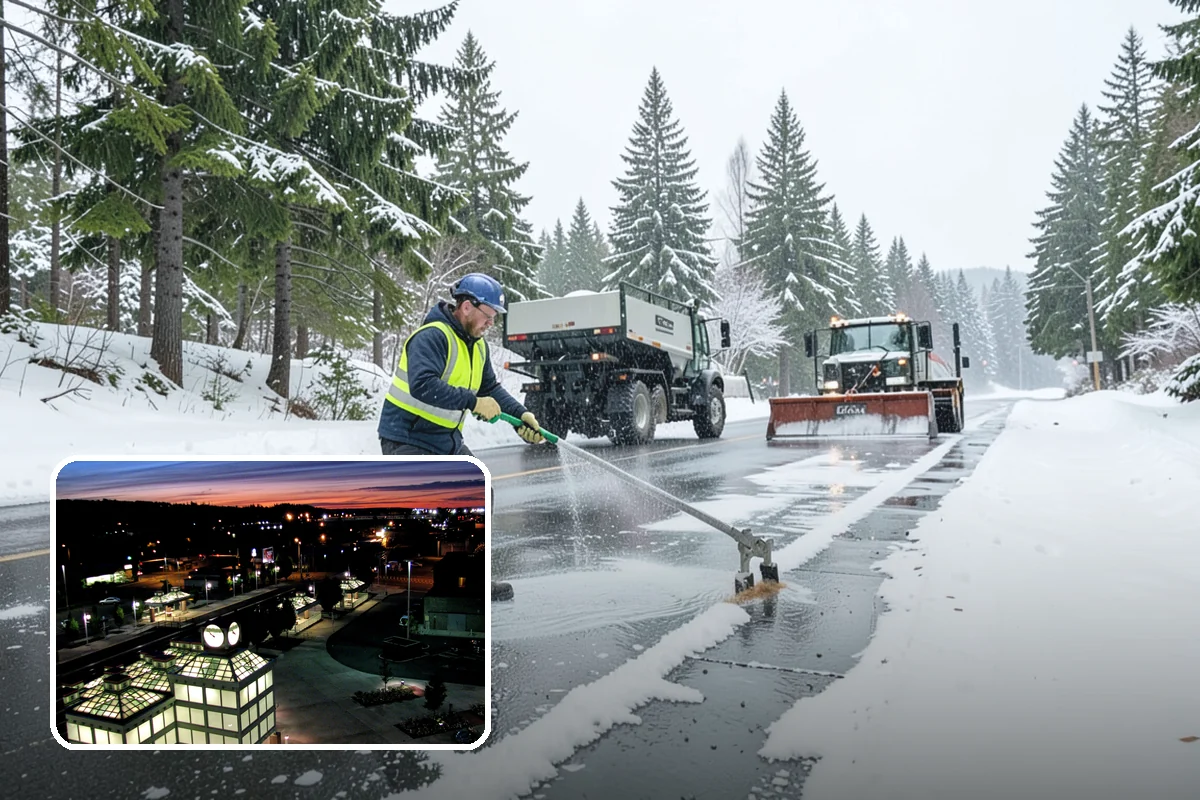 Bridge Deck Snow Removal in Auburn, King County, WA - Addresses the surface that freezes first in any cold event