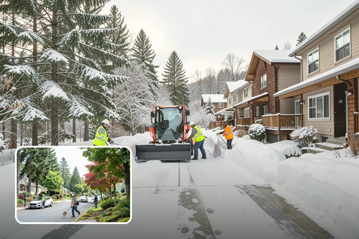 Bridge Deck Snow Removal in Beaux Arts Village, King County, WA - Addresses the surface that freezes first in any cold event