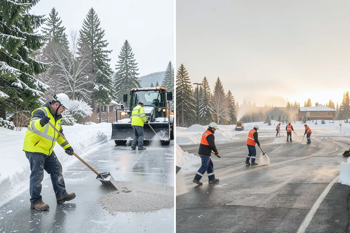 Bridge Deck Snow Removal in Beaux Arts Village, King County, WA - Clear the full deck surface and both approaches