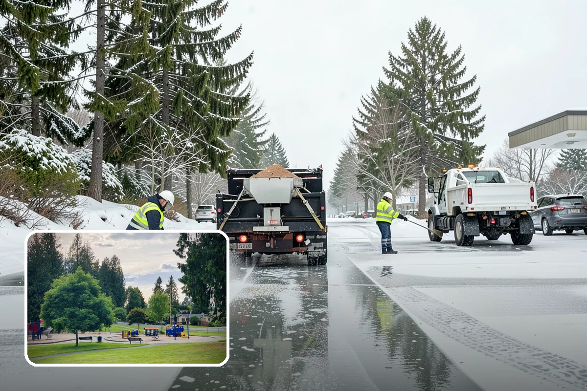 Bridge Deck Snow Removal in Bonney Lake, Pierce County, WA - Addresses the surface that freezes first in any cold event