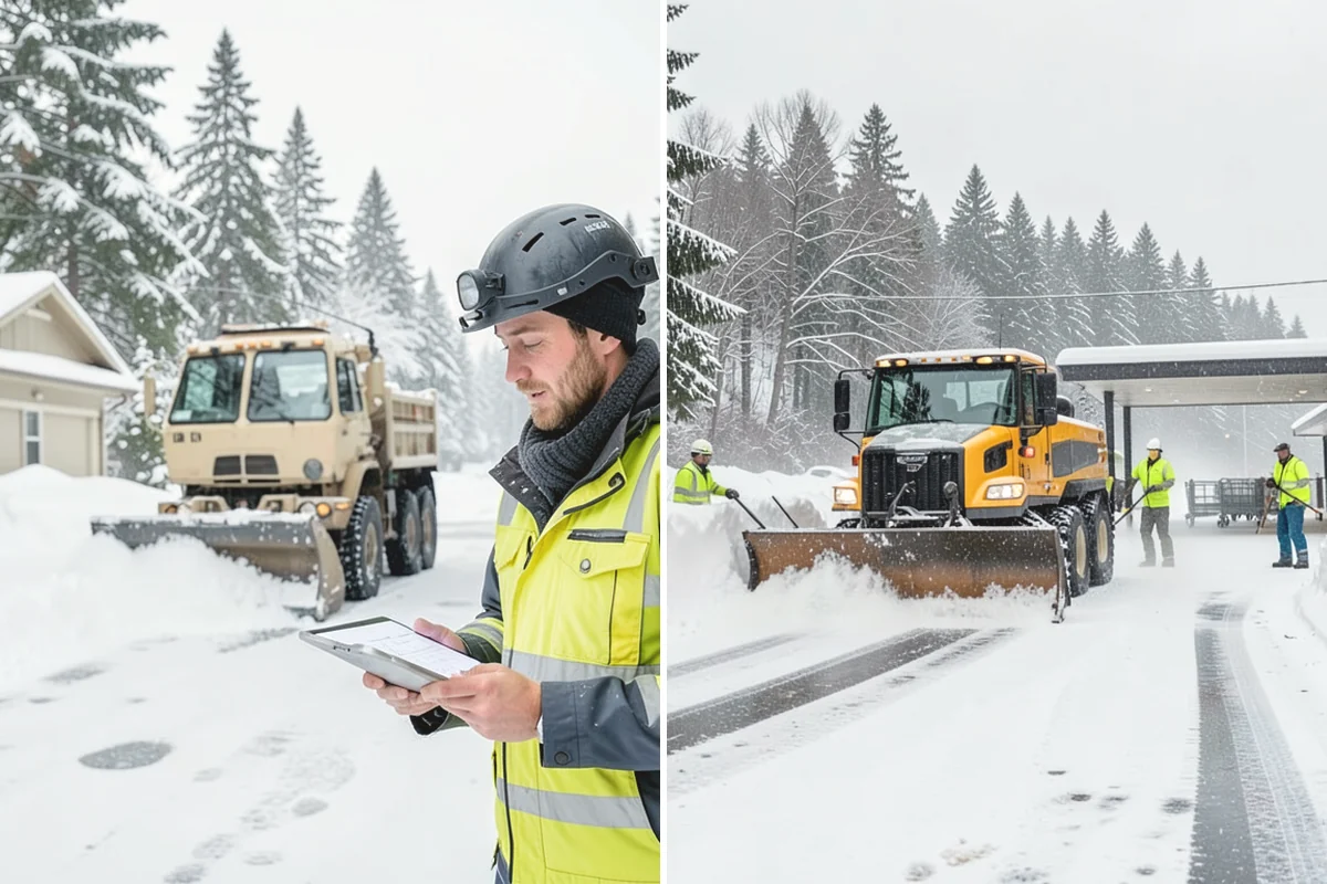 Bridge Deck Snow Removal in Covington, King County, WA - Clear the full deck surface and both approaches