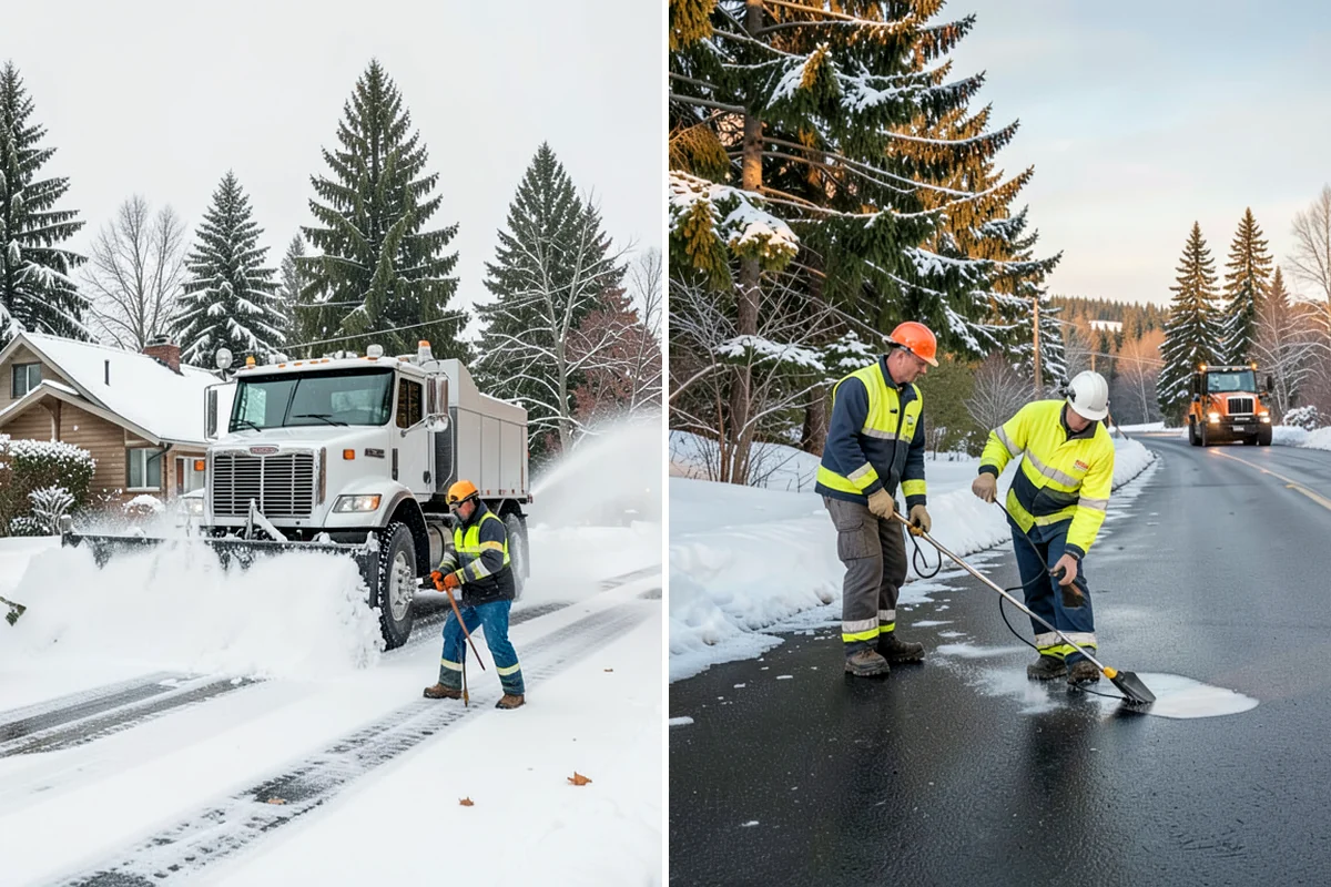 Bridge Deck Snow Removal in DuPont, Pierce County, WA - Clear the full deck surface and both approaches