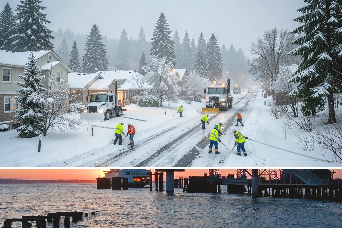 Bridge Deck Snow Removal in Edmonds, Snohomish County, WA - Pretreat bridge decks whenever freezing rain is in the forecast, most likely during arctic outflow episodes in December and...