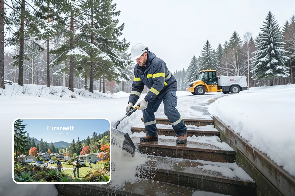 Bridge Deck Snow Removal in Fircrest, Pierce County, WA - Addresses the surface that freezes first in any cold event