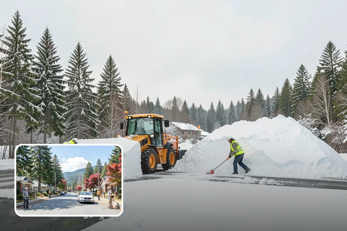 Bridge Deck Snow Removal in Hunts Point, King County, WA - Addresses the surface that freezes first in any cold event