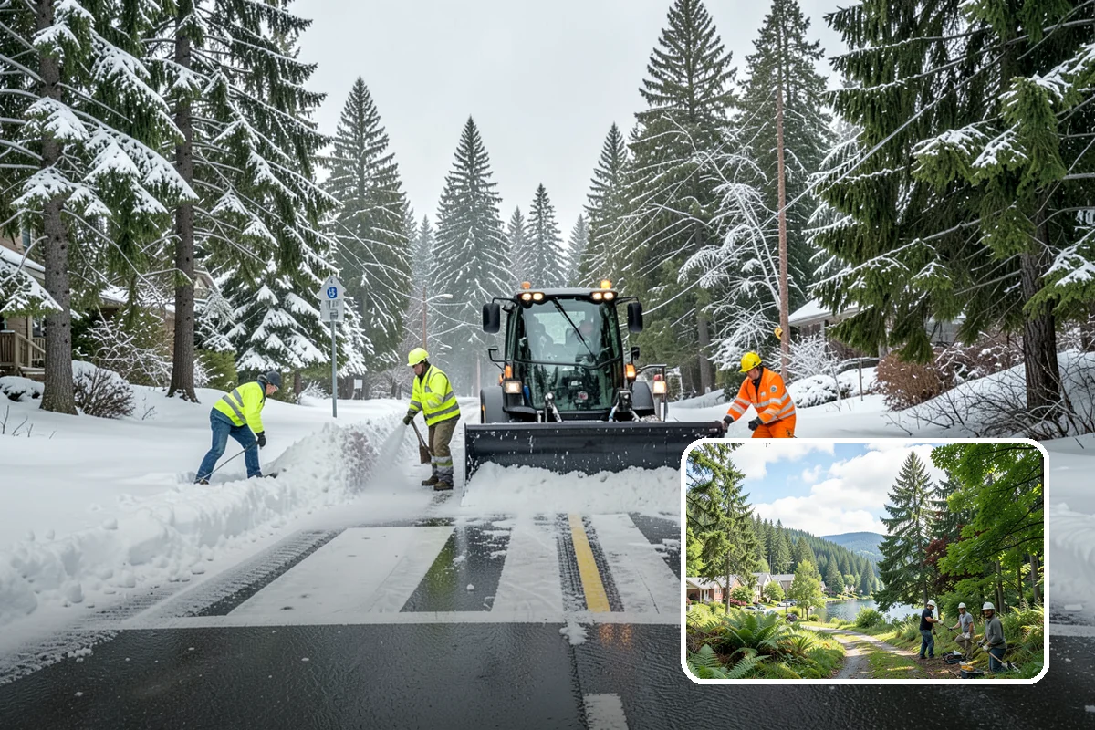 Bridge Deck Snow Removal in Lake Forest Park, King County, WA - Addresses the surface that freezes first in any cold event
