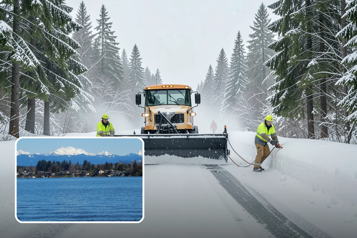 Bridge Deck Snow Removal in Lake Stevens, Snohomish County, WA - Addresses the surface that freezes first in any cold event