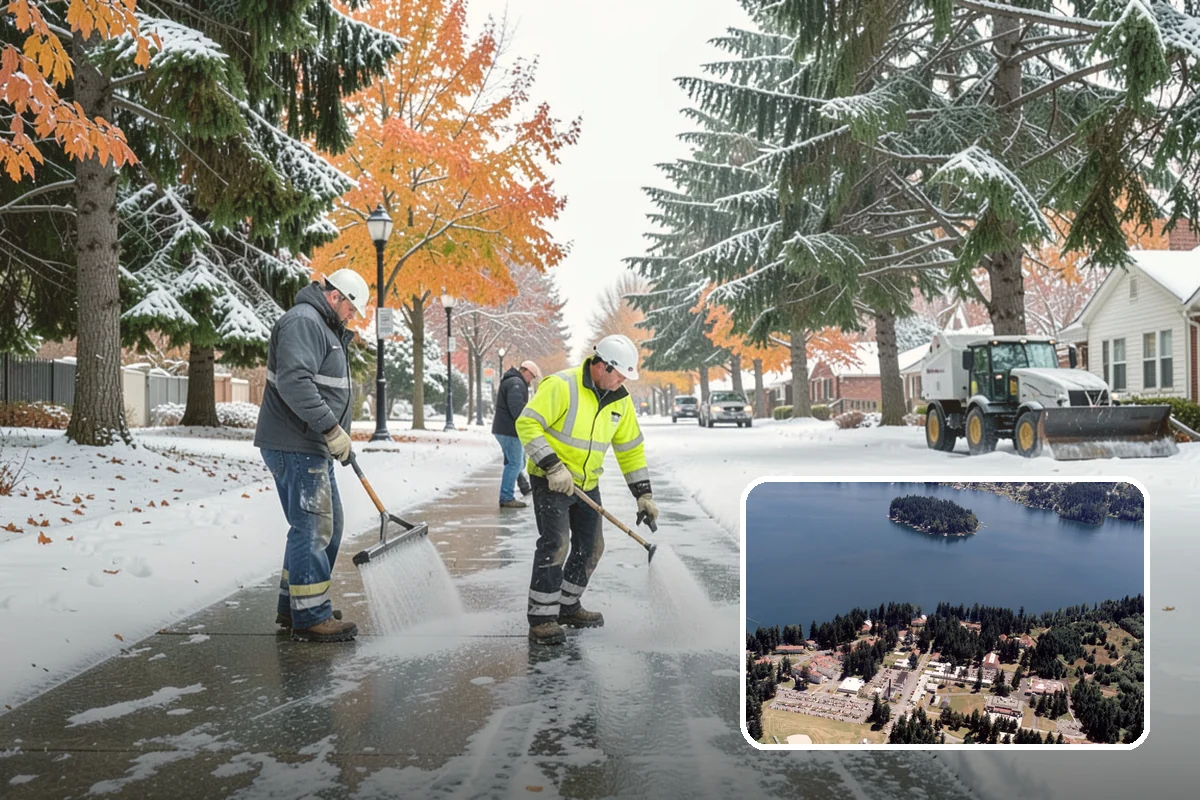 Bridge Deck Snow Removal in Lakewood, Pierce County, WA - Addresses the surface that freezes first in any cold event