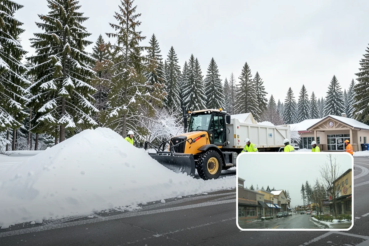 Bridge Deck Snow Removal in Mill Creek, Snohomish County, WA - Addresses the surface that freezes first in any cold event