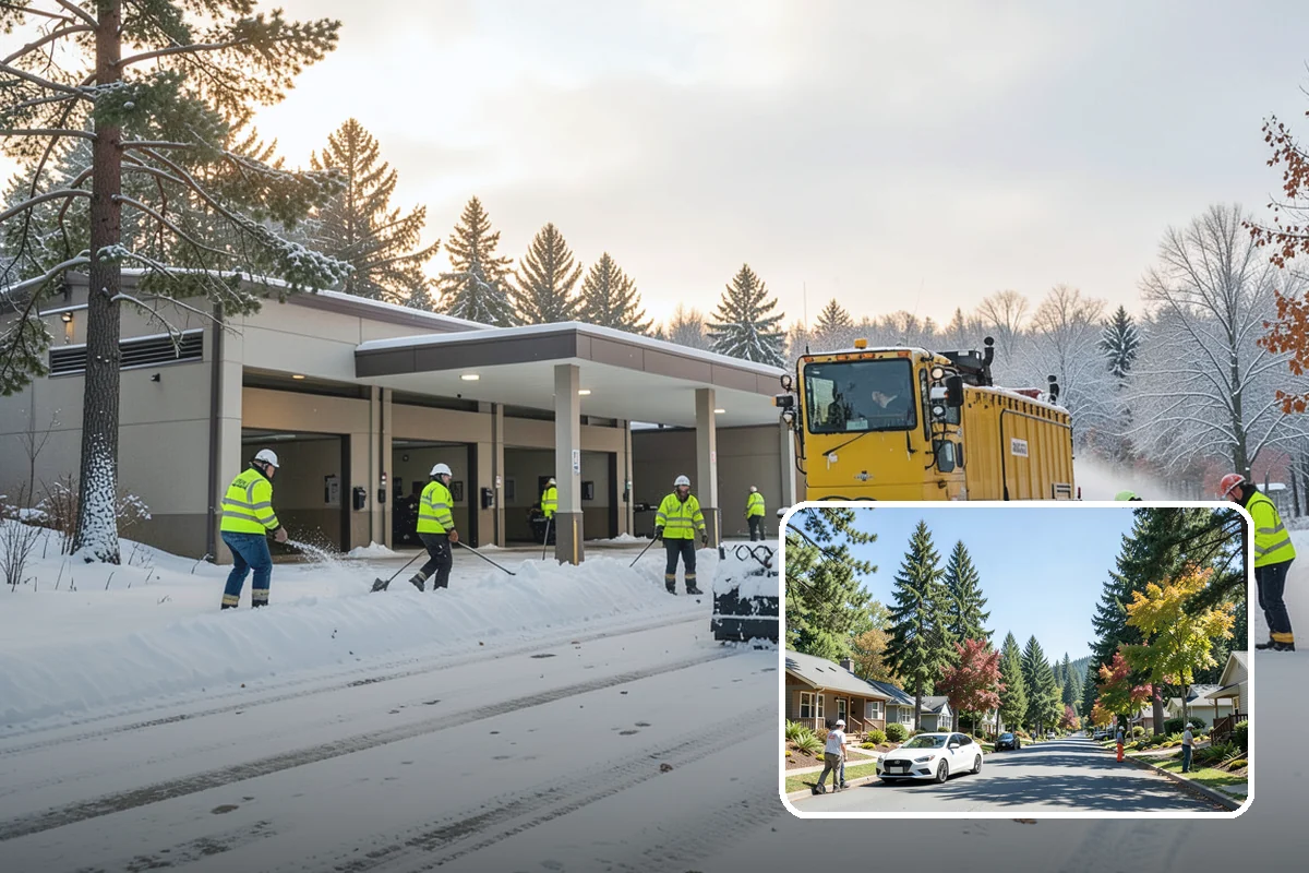Bridge Deck Snow Removal in Orting, Pierce County, WA - Addresses the surface that freezes first in any cold event