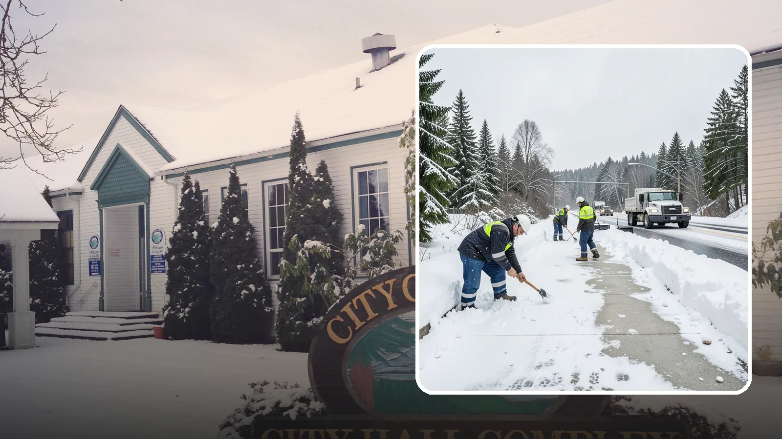 Bridge Deck Snow Removal in Pacific, King County, WA - Clearing and anti-icing of pedestrian and vehicle bridge decks that freeze before any road surface around them.