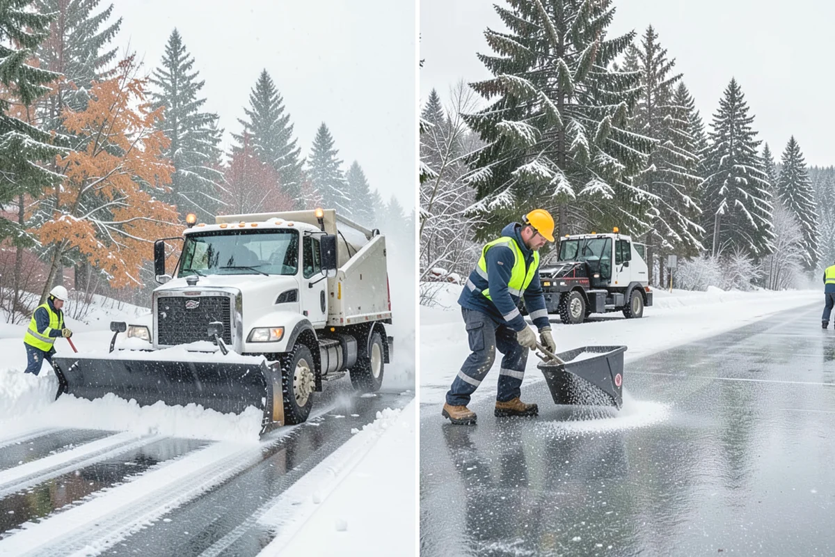 Bridge Deck Snow Removal in Steilacoom, Pierce County, WA - Clear the full deck surface and both approaches