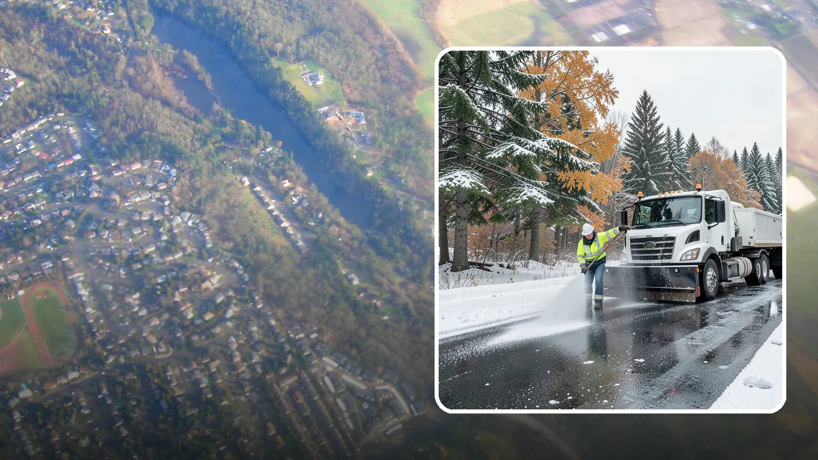 Brine Application in Algona, King County, WA - Brine application lays down a liquid salt solution that stops ice from bonding to pavement before a storm arrives.