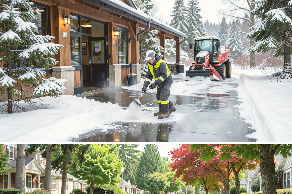 Brine Application in Beaux Arts Village, King County, WA - Brine pretreatment is applied ahead of forecast frost and freezing-rain events throughout the November-to-February window.