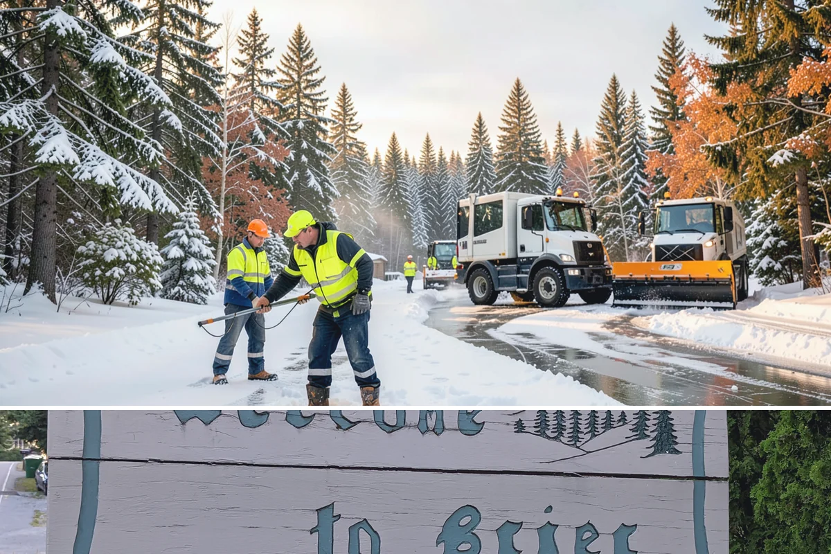 Brine Application in Brier, Snohomish County, WA - Brine pretreatment is applied ahead of forecast frost and freezing-rain events throughout the November-to-February window.
