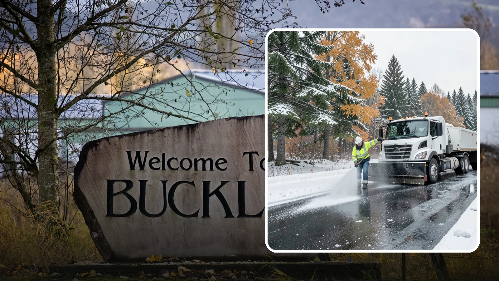 Brine Application in Buckley, Pierce County, WA - Brine application lays down a liquid salt solution that stops ice from bonding to pavement before a storm arrives.
