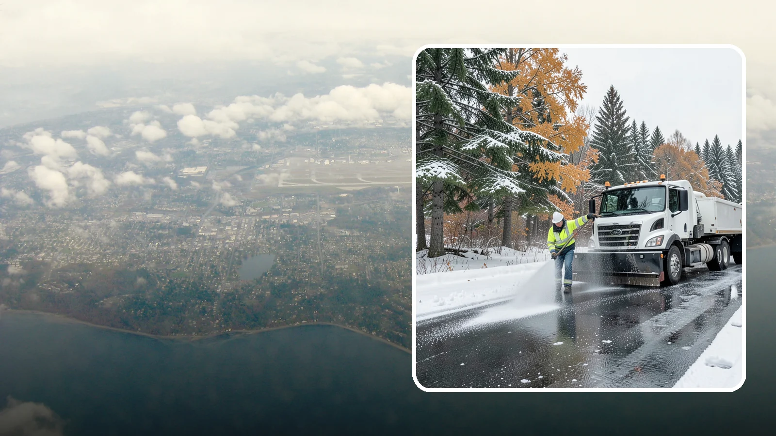 Brine Application in Burien, King County, WA - Brine application lays down a liquid salt solution that stops ice from bonding to pavement before a storm arrives.