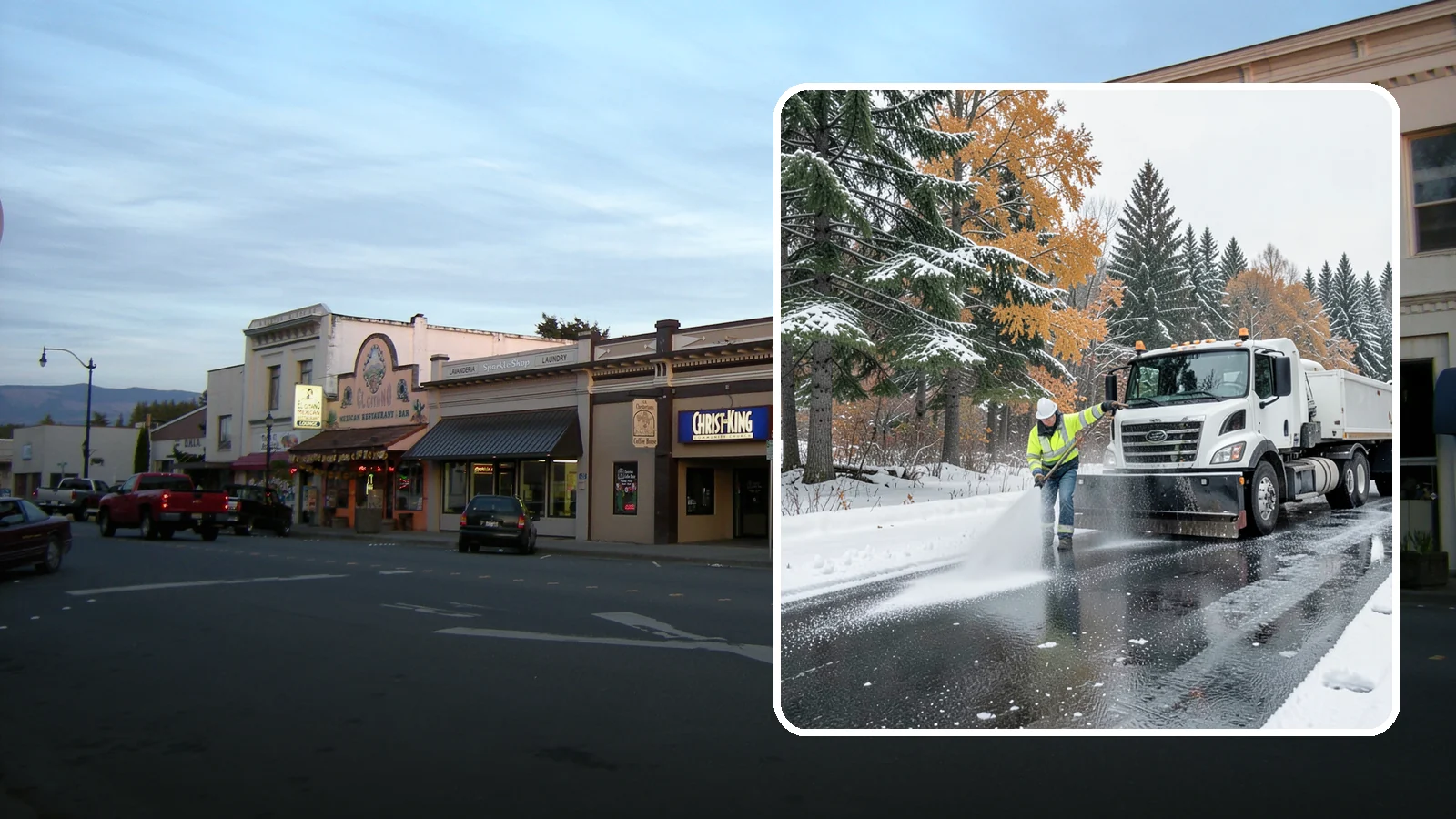 Brine Application in Burlington, Skagit County, WA - Brine application lays down a liquid salt solution that stops ice from bonding to pavement before a storm arrives.