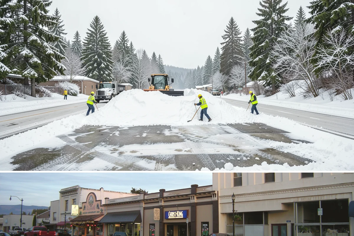 Brine Application in Burlington, Skagit County, WA - Brine pretreatment is applied ahead of forecast frost and freezing-rain events throughout the November-to-February window.