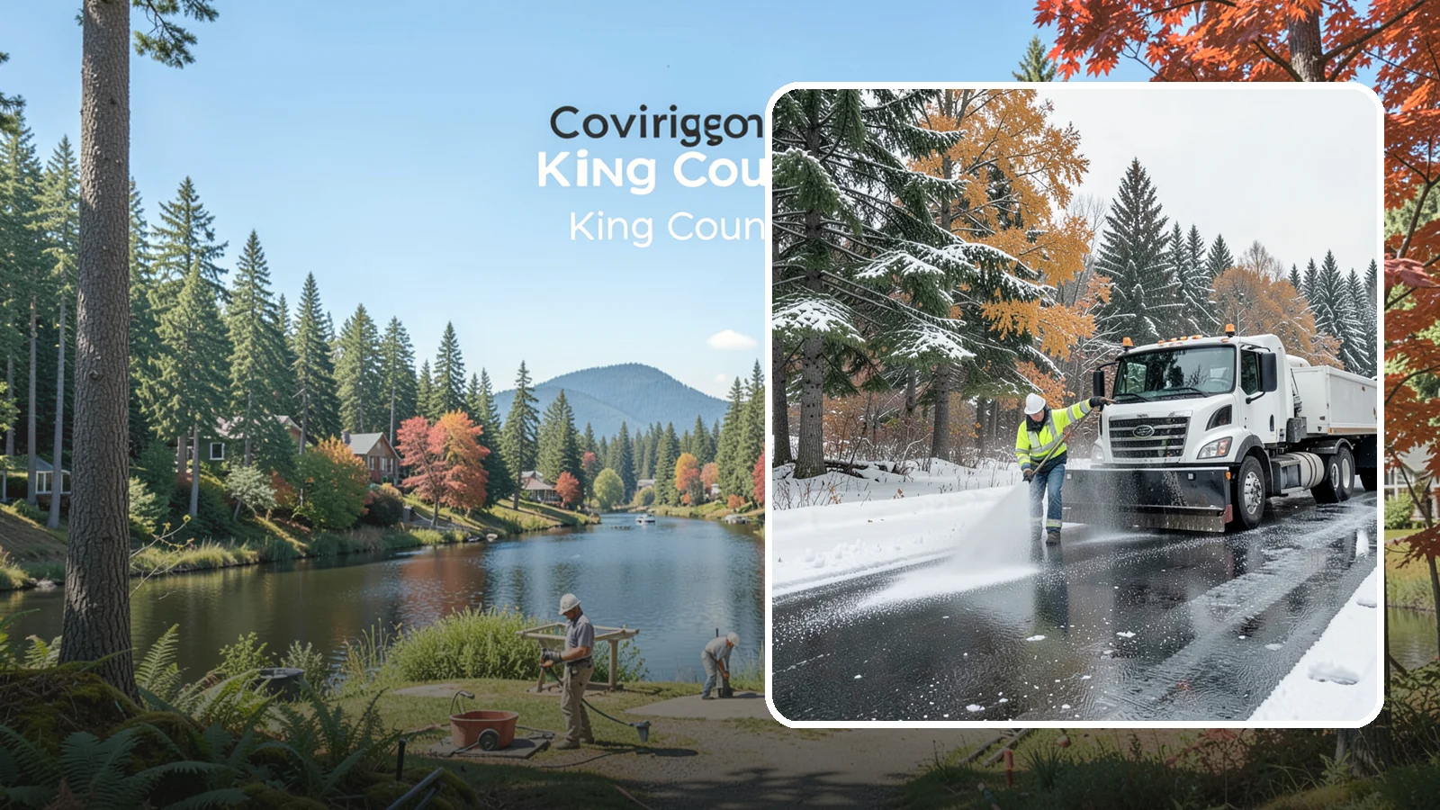 Brine Application in Covington, King County, WA - Brine application lays down a liquid salt solution that stops ice from bonding to pavement before a storm arrives.